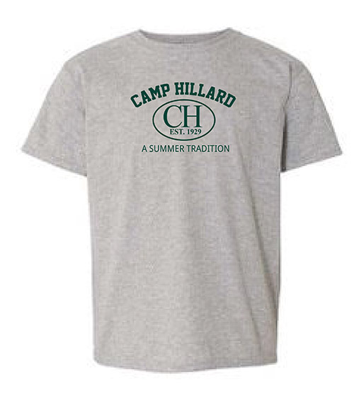 Camp Hillard Gray Full-Front Camp Tee